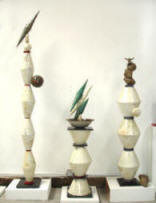 New Sculpture by Susana Arias - Glazed Ceramic on Steel